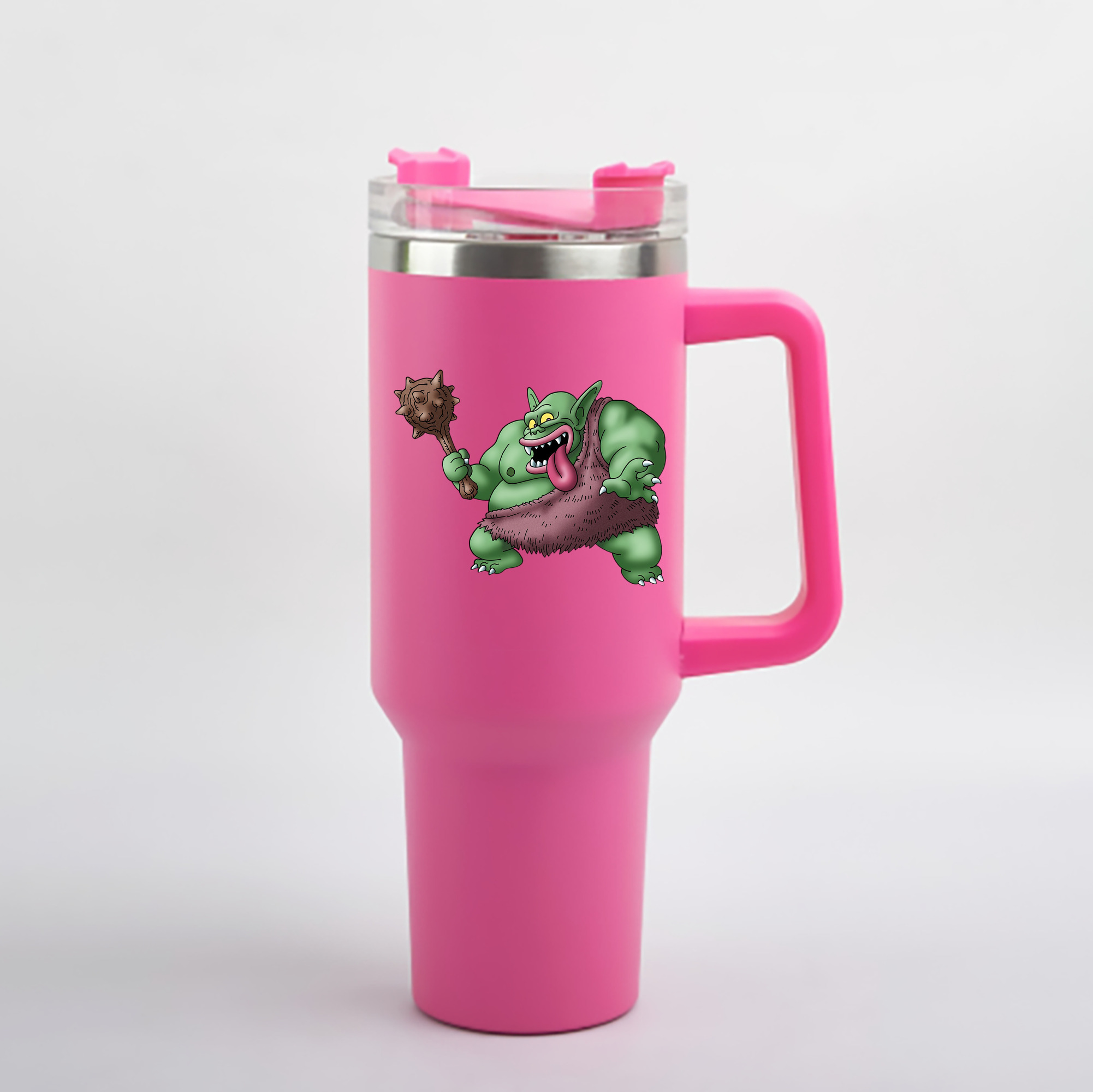 （画像用） ドラゴンクエスト Doragon Kuesuto Dragon Quest 1200mL車用タンブラー - クリスタルステッカー（プラスチックストロー付き）